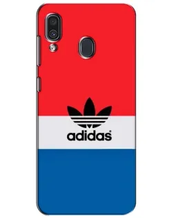 Чехол для Samsung Galaxy A30 2019 (A305F) с картинкой «Ретро блоки Adidas» Чехол для Samsung Galaxy A30 2019 (A305F) с картинкой «Ретро блоки Adidas»
