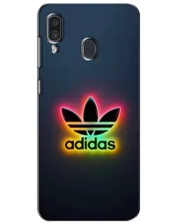 Чехол для Samsung Galaxy A30 2019 (A305F) с картинкой «Неоновый Adidas» Чехол для Samsung Galaxy A30 2019 (A305F) с картинкой «Неоновый Adidas»