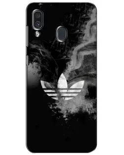 Чехол для Samsung Galaxy A30 2019 (A305F) с картинкой «Абстрактный дым Adidas» Чехол для Samsung Galaxy A30 2019 (A305F) с картинкой «Абстрактный дым Adidas»