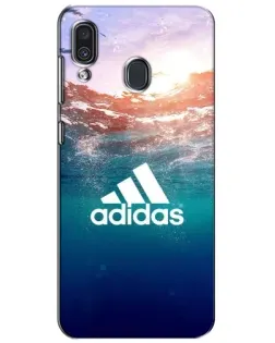 Чехол для Samsung Galaxy A30 2019 (A305F) с картинкой «Океанская глубина адидас» Чехол для Samsung Galaxy A30 2019 (A305F) с картинкой «Океанская глубина адидас»