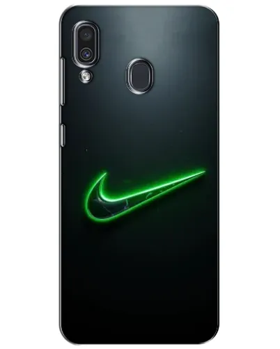 Чехол для Samsung Galaxy A30 2019 (A305F) с картинкой «Неоновый контур Nike»
