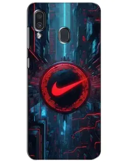 Чехол для Samsung Galaxy A30 2019 (A305F) с картинкой «Техногенный стиль Nike» Чехол для Samsung Galaxy A30 2019 (A305F) с картинкой «Техногенный стиль Nike»