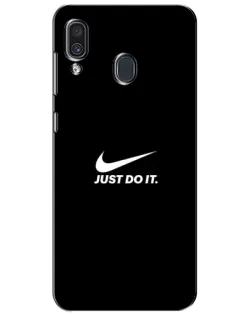 Чехол для Samsung Galaxy A30 2019 (A305F) с картинкой «Минимализм от Nike» Чехол для Samsung Galaxy A30 2019 (A305F) с картинкой «Минимализм от Nike»