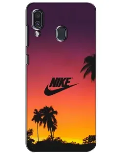 Чехол для Samsung Galaxy A30 2019 (A305F) с картинкой «Nike на закате солнца» Чехол для Samsung Galaxy A30 2019 (A305F) с картинкой «Nike на закате солнца»