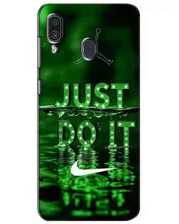 Чехол для Samsung Galaxy A30 2019 (A305F) с картинкой «Зеленый неоновый Nike» Чехол для Samsung Galaxy A30 2019 (A305F) с картинкой «Зеленый неоновый Nike»
