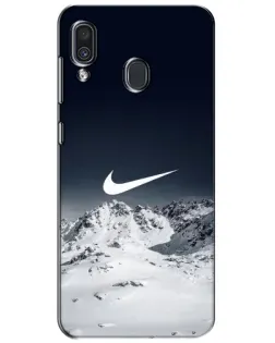 Чехол для Samsung Galaxy A30 2019 (A305F) с картинкой «Nike — зимние горы» Чехол для Samsung Galaxy A30 2019 (A305F) с картинкой «Nike — зимние горы»
