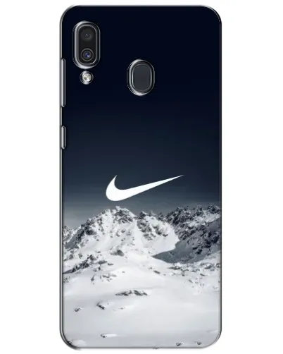 Чехол для Samsung Galaxy A30 2019 (A305F) с картинкой «Nike — зимние горы»