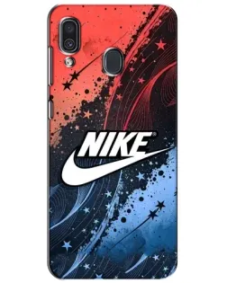 Чехол для Samsung Galaxy A30 2019 (A305F) с картинкой «Градиентный принт Найк» Чехол для Samsung Galaxy A30 2019 (A305F) с картинкой «Градиентный принт Найк»