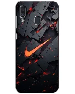 Чехол для Samsung Galaxy A30 2019 (A305F) с картинкой «Nike — эффект разломов» Чехол для Samsung Galaxy A30 2019 (A305F) с картинкой «Nike — эффект разломов»