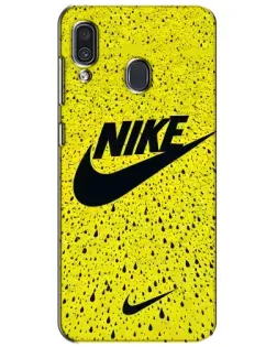 Чехол для Samsung Galaxy A30 2019 (A305F) с картинкой «Желтый текстурный Nike» Чехол для Samsung Galaxy A30 2019 (A305F) с картинкой «Желтый текстурный Nike»