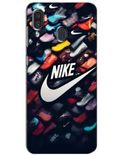 Чехол для Samsung Galaxy A30 2019 (A305F) с картинкой «Коллекция кроссовок Nike» Чехол для Samsung Galaxy A30 2019 (A305F) с картинкой «Коллекция кроссовок Nike»