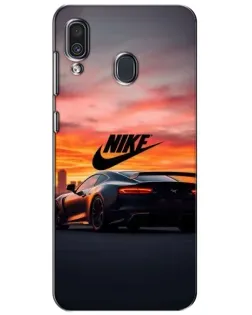Чехол для Samsung Galaxy A30 2019 (A305F) с картинкой «Nike и суперкар» Чехол для Samsung Galaxy A30 2019 (A305F) с картинкой «Nike и суперкар»