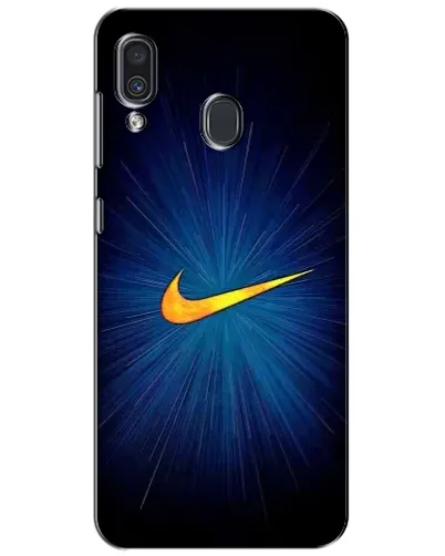 Чехол для Samsung Galaxy A30 2019 (A305F) с картинкой «Синий пульс Nike» Чехол для Samsung Galaxy A30 2019 (A305F) с картинкой «Синий пульс Nike»