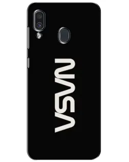 Чехол для Samsung Galaxy A30 2019 (A305F) с картинкой «NASA — вертикальный логотип» Чехол для Samsung Galaxy A30 2019 (A305F) с картинкой «NASA — вертикальный логотип»