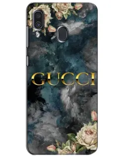 Чехол для Samsung Galaxy A30 2019 (A305F) с картинкой «Абстрактные цветы Gucci»