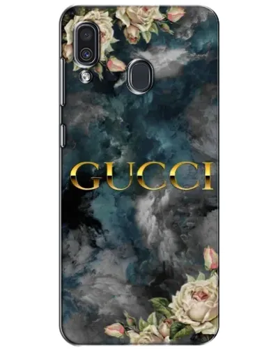 Чехол для Samsung Galaxy A30 2019 (A305F) с картинкой «Абстрактные цветы Gucci» Чехол для Samsung Galaxy A30 2019 (A305F) с картинкой «Абстрактные цветы Gucci»