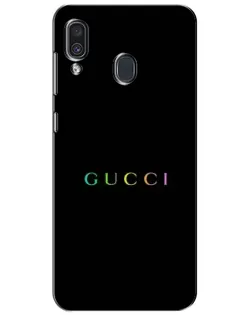 Чехол для Samsung Galaxy A30 2019 (A305F) с картинкой «Gucci — неоновый минимализм»