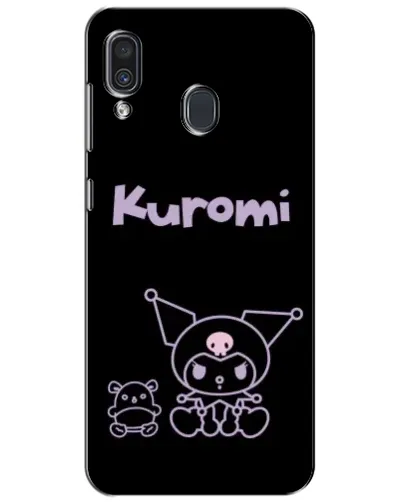 Чехол для Samsung Galaxy A30 2019 (A305F) с картинкой «Kuromi — черный минимализм»