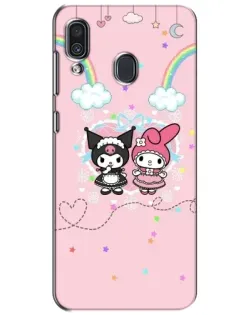 Чехол для Samsung Galaxy A30 2019 (A305F) с картинкой «My Melody и Kuromi»