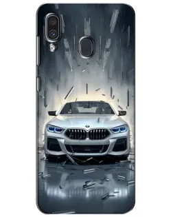 Чехол для Samsung Galaxy A30 2019 (A305F) с картинкой «BMW в свете фар» Чехол для Samsung Galaxy A30 2019 (A305F) с картинкой «BMW в свете фар»