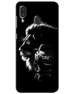 Чехол для Samsung Galaxy A30 2019 (A305F) с картинкой «BMW и лев» Чехол для Samsung Galaxy A30 2019 (A305F) с картинкой «BMW и лев»