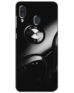 Чехол для Samsung Galaxy A30 2019 (A305F) с картинкой «Эмблема BMW — макро» Чехол для Samsung Galaxy A30 2019 (A305F) с картинкой «Эмблема BMW — макро»