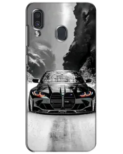 Чехол для Samsung Galaxy A30 2019 (A305F) с картинкой «BMW — акварельный дрифт» Чехол для Samsung Galaxy A30 2019 (A305F) с картинкой «BMW — акварельный дрифт»