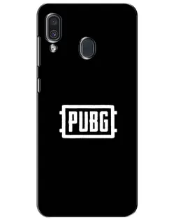 Чехол для Samsung Galaxy A30 2019 (A305F) с картинкой «Лого BMW — металлический блеск»