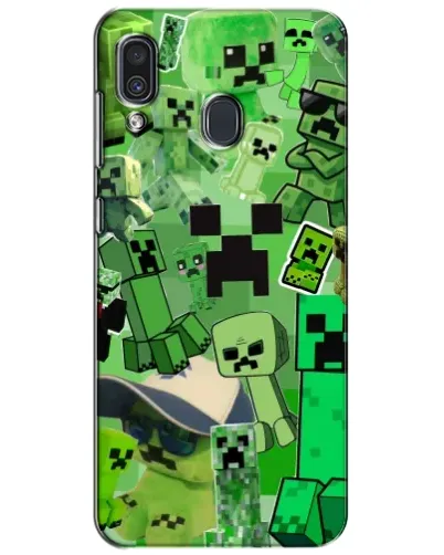 Чехол для Samsung Galaxy A30 2019 (A305F) с картинкой «Криперы Minecraft» Чехол для Samsung Galaxy A30 2019 (A305F) с картинкой «Криперы Minecraft»