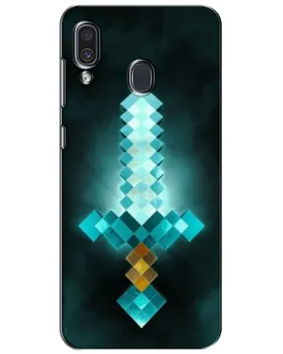 Чехол для Samsung Galaxy A30 2019 (A305F) с картинкой «Алмазный меч неон» Чехол для Samsung Galaxy A30 2019 (A305F) с картинкой «Алмазный меч неон»