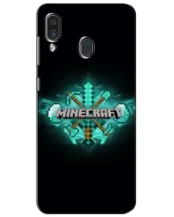 Чехол для Samsung Galaxy A30 2019 (A305F) с картинкой «Minecraft Diamond лого» Чехол для Samsung Galaxy A30 2019 (A305F) с картинкой «Minecraft Diamond лого»
