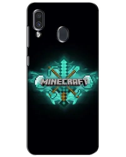 Чехол для Samsung Galaxy A30 2019 (A305F) с картинкой «Minecraft Diamond лого» Чехол для Samsung Galaxy A30 2019 (A305F) с картинкой «Minecraft Diamond лого»