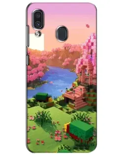 Чехол для Samsung Galaxy A30 2019 (A305F) с картинкой «Розовое дерево Minecraft» Чехол для Samsung Galaxy A30 2019 (A305F) с картинкой «Розовое дерево Minecraft»
