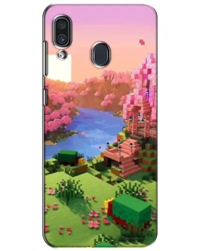 Чехол для Samsung Galaxy A30 2019 (A305F) с картинкой «Розовое дерево Minecraft» Чехол для Samsung Galaxy A30 2019 (A305F) с картинкой «Розовое дерево Minecraft»