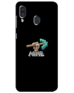 Чехол для Samsung Galaxy A30 2019 (A305F) с картинкой «Алмазная кирка» Чехол для Samsung Galaxy A30 2019 (A305F) с картинкой «Алмазная кирка»