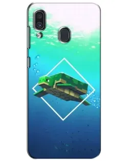 Чехол для Samsung Galaxy A30 2019 (A305F) с картинкой «Черепаха Minecraft» Чехол для Samsung Galaxy A30 2019 (A305F) с картинкой «Черепаха Minecraft»