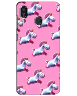 Чехол для Samsung Galaxy A30 2019 (A305F) с картинкой «Единороги на розовом»