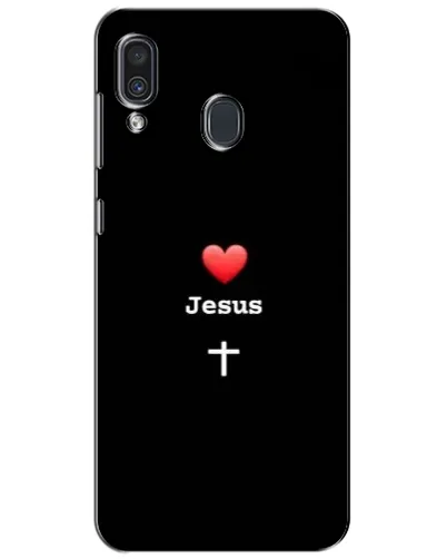 Чехол для Samsung Galaxy A30 2019 (A305F) с картинкой «Сердце - Jesus» Чехол для Samsung Galaxy A30 2019 (A305F) с картинкой «Сердце - Jesus»
