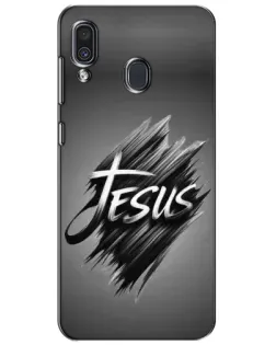 Чехол для Samsung Galaxy A30 2019 (A305F) с картинкой «Надпись Jesus Graffiti»