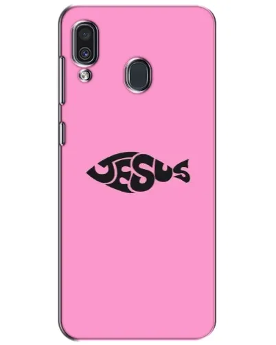 Чехол для Samsung Galaxy A30 2019 (A305F) с картинкой «Розовый символ Jesus» Чехол для Samsung Galaxy A30 2019 (A305F) с картинкой «Розовый символ Jesus»