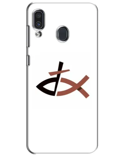 Чехол для Samsung Galaxy A30 2019 (A305F) с картинкой «Рыба и крест» Чехол для Samsung Galaxy A30 2019 (A305F) с картинкой «Рыба и крест»