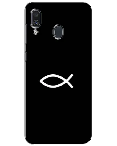 Чехол для Samsung Galaxy A30 2019 (A305F) с картинкой «Символ рыбы Jesus» Чехол для Samsung Galaxy A30 2019 (A305F) с картинкой «Символ рыбы Jesus»