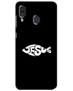 Чехол для Samsung Galaxy A30 2019 (A305F) с картинкой «Рыба Jesus»