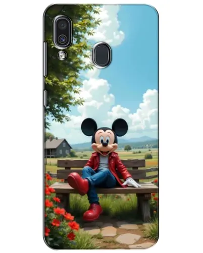 Чехол для Samsung Galaxy A30 2019 (A305F) с картинкой «Микки на скамейке» Чехол для Samsung Galaxy A30 2019 (A305F) с картинкой «Микки на скамейке»