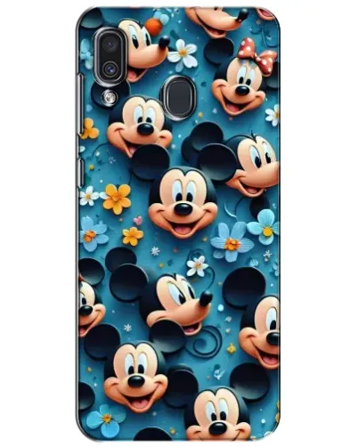 Чехол для Samsung Galaxy A30 2019 (A305F) с картинкой «Паттерн Микки и Минни» Чехол для Samsung Galaxy A30 2019 (A305F) с картинкой «Паттерн Микки и Минни»