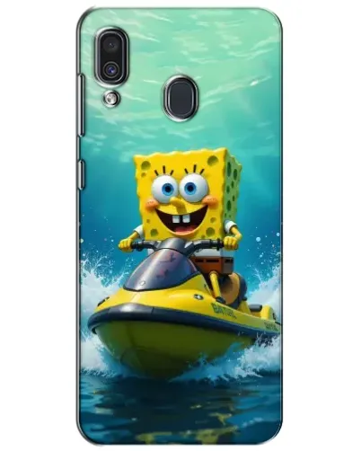 Чехол для Samsung Galaxy A30 2019 (A305F) с картинкой «Спанч Боб на гидроцикле» Чехол для Samsung Galaxy A30 2019 (A305F) с картинкой «Спанч Боб на гидроцикле»