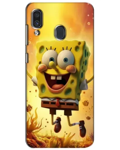 Чехол для Samsung Galaxy A30 2019 (A305F) с картинкой «Губка Боб прыгает» Чехол для Samsung Galaxy A30 2019 (A305F) с картинкой «Губка Боб прыгает»