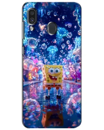 Чехол для Samsung Galaxy A30 2019 (A305F) с картинкой «Неоновый океан» Чехол для Samsung Galaxy A30 2019 (A305F) с картинкой «Неоновый океан»