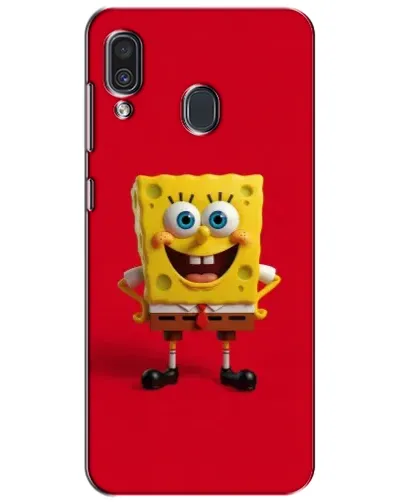 Чехол для Samsung Galaxy A30 2019 (A305F) с картинкой «Спанч Боб на красном» Чехол для Samsung Galaxy A30 2019 (A305F) с картинкой «Спанч Боб на красном»