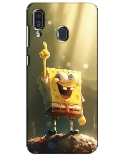 Чехол для Samsung Galaxy A30 2019 (A305F) с картинкой «Сияющий Спанч Боб» Чехол для Samsung Galaxy A30 2019 (A305F) с картинкой «Сияющий Спанч Боб»